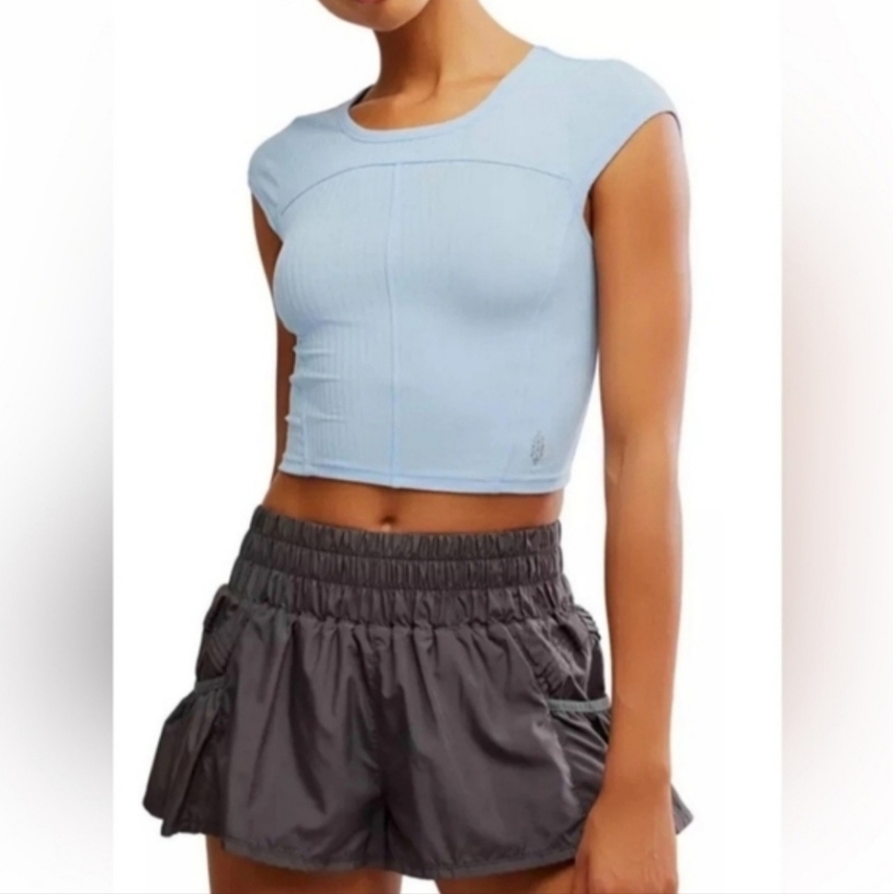 Free People Tempo Ribbed Baby Tee.